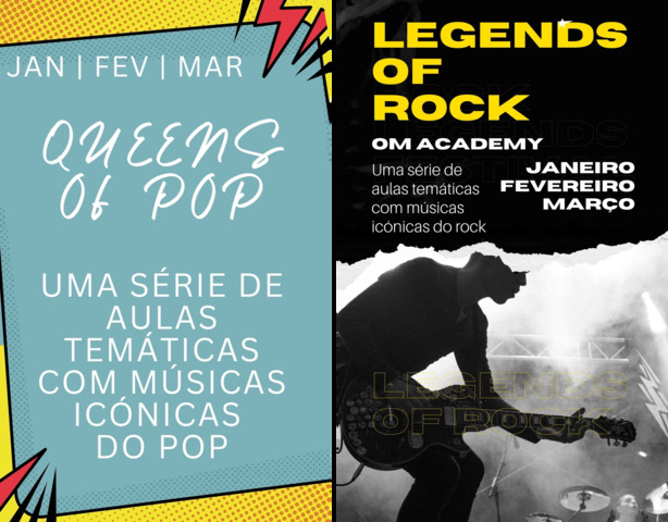 Série Queens of Pop & Legends of Rock