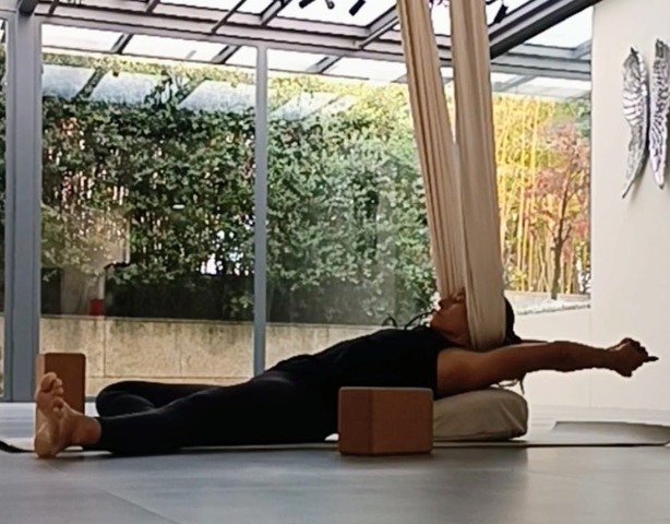 Aerial Yoga Restaurativo (Low Hammock)